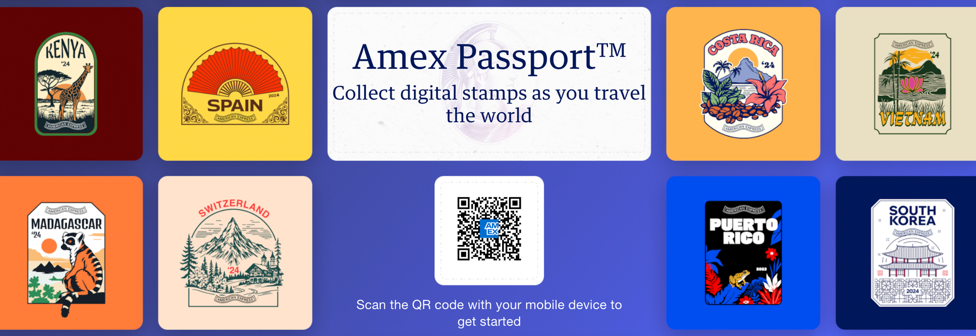 Amex Passport stamp examples