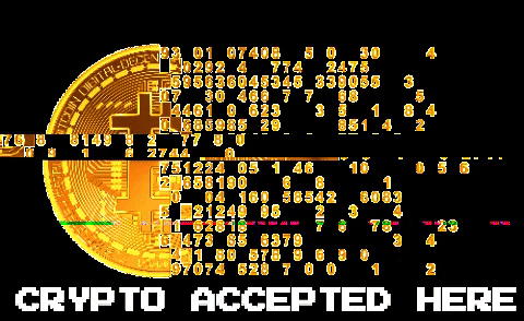 Crypto accepted here GIF