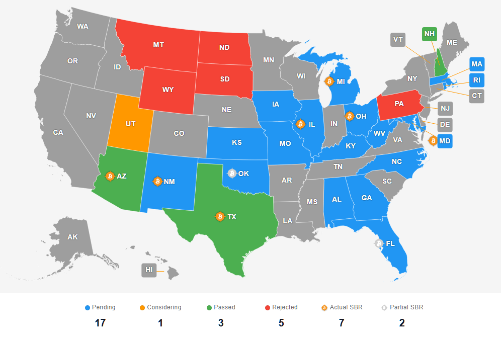 United States Strategic Bitcoin Reserve Tracker. Source.