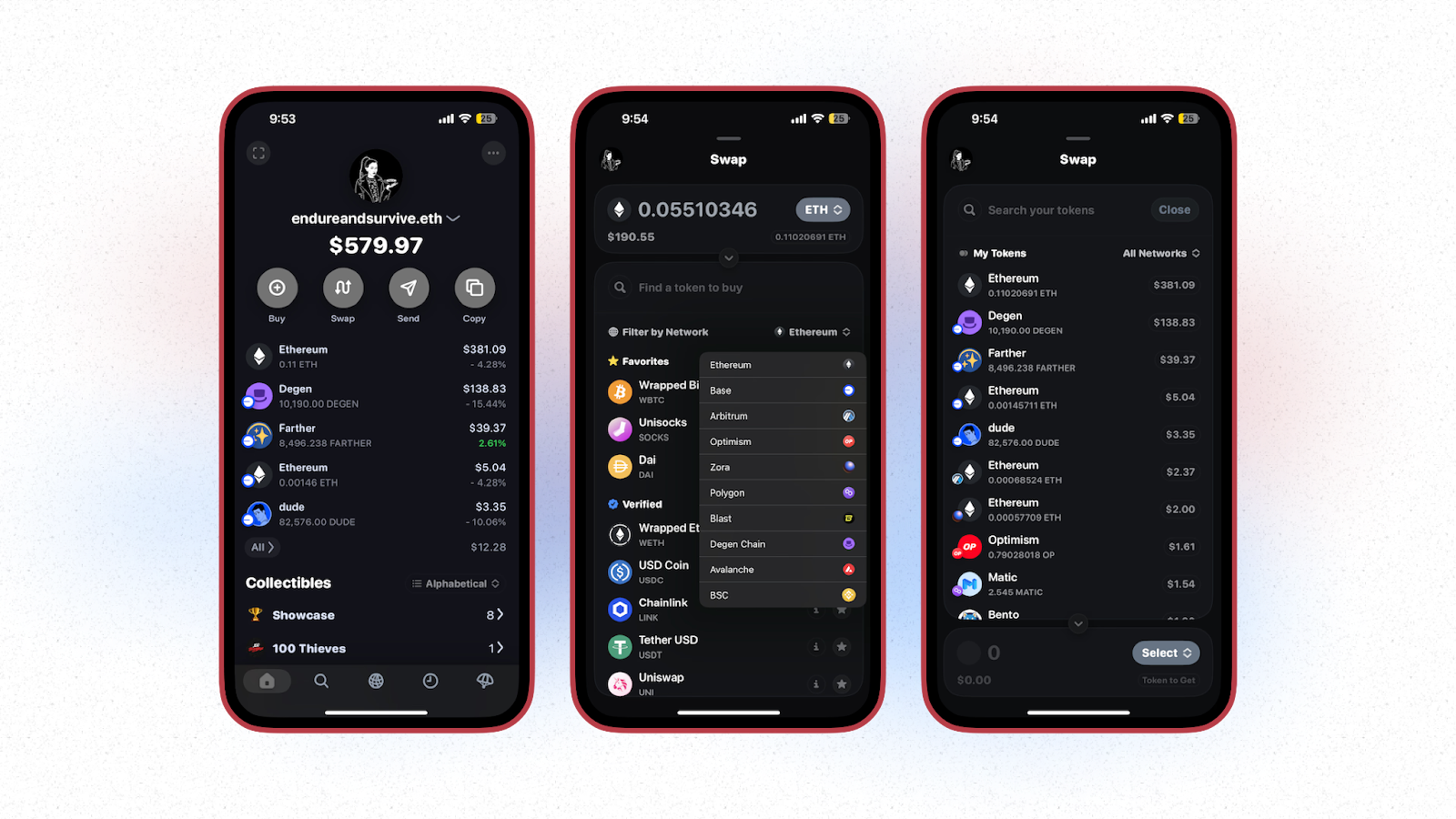 Token swaps and DEX integration