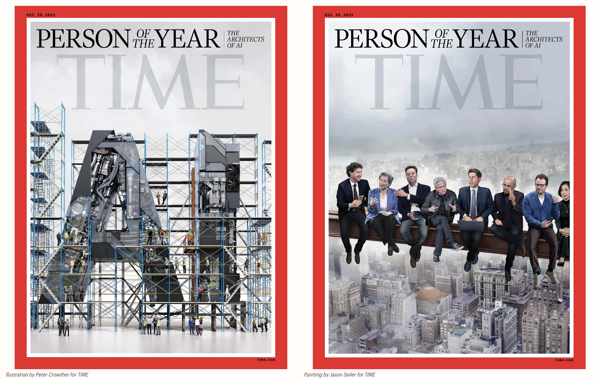 AI leaders on the Time cover. Source: Time