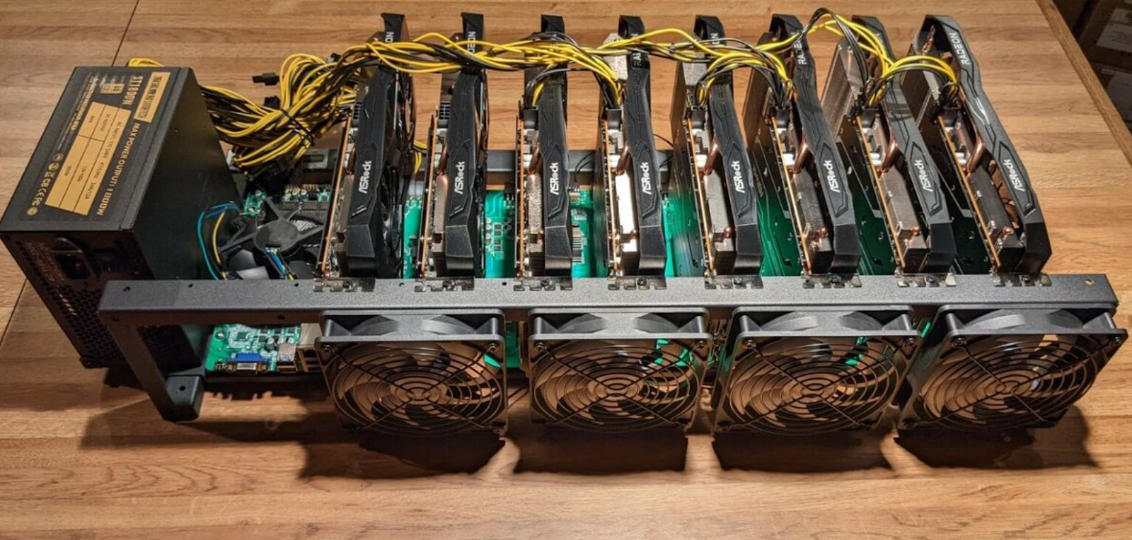 Ethereum mining rig. Source: eBay