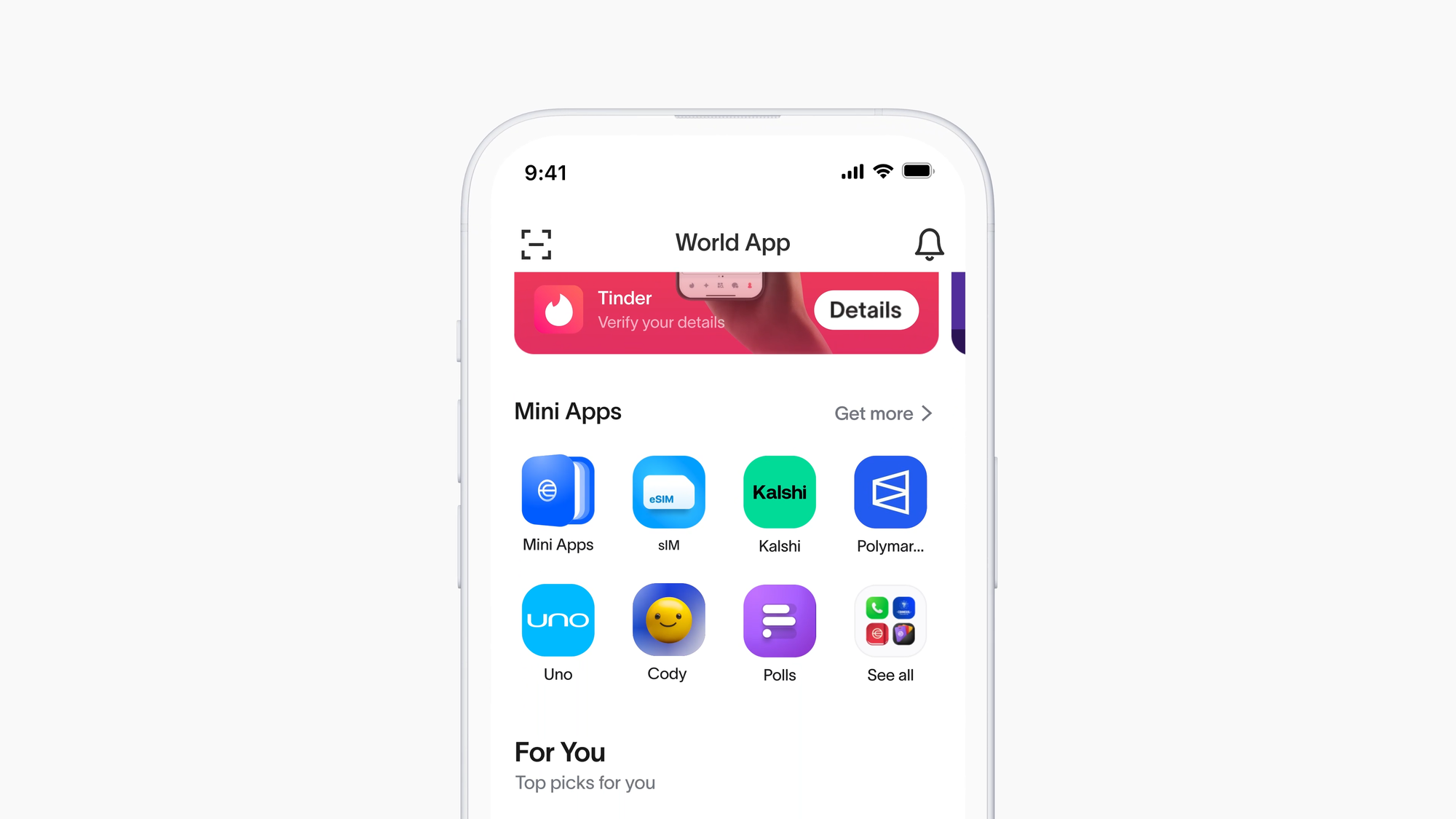 World app. Source: World