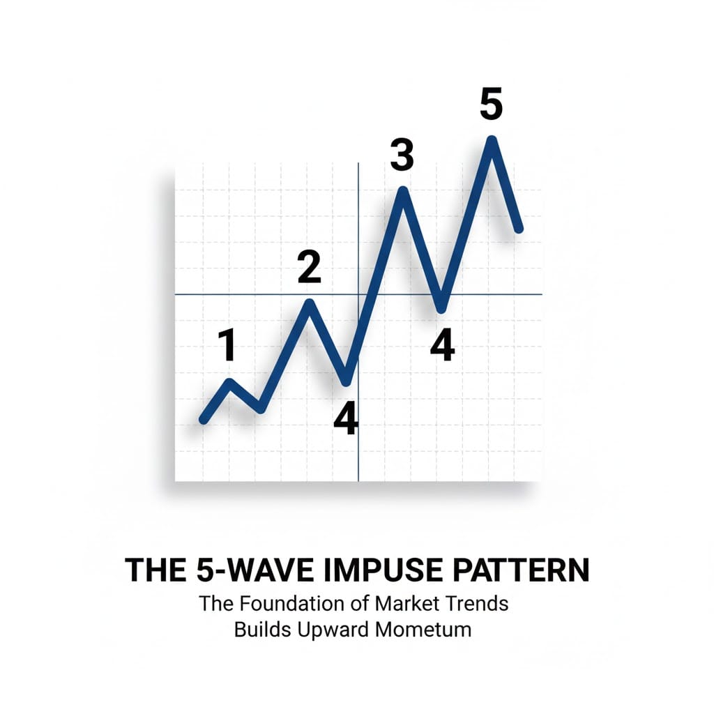 the 5-wave impuse pattern