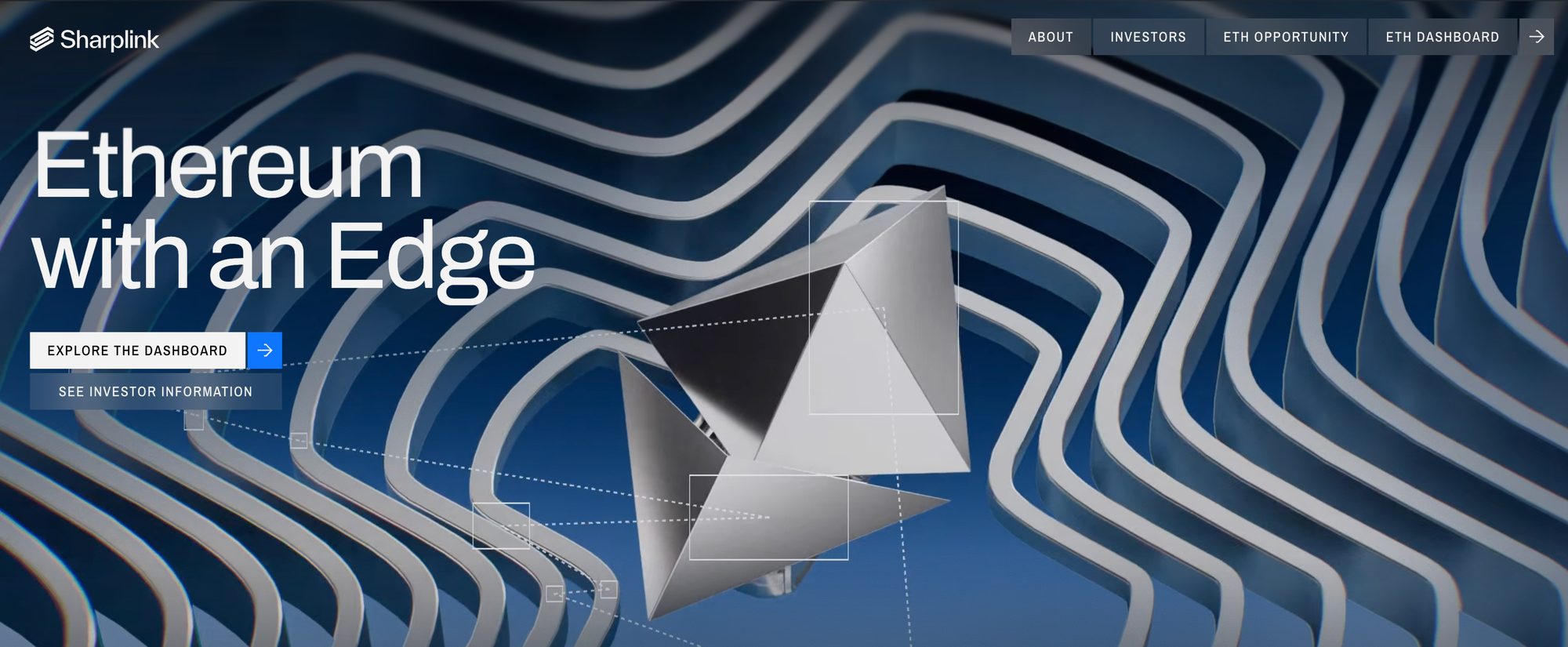 Sharplink's redesigned website