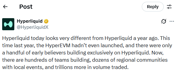 Hyperliquid on X