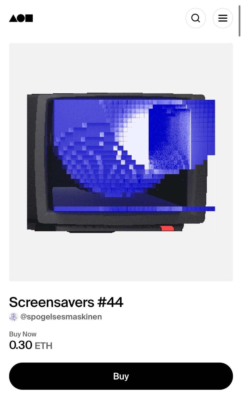 Foundation marketplace main page opened in a mobile browser. Screenshot: Foundation.app
