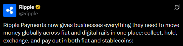 Ripple's Official Announcement.