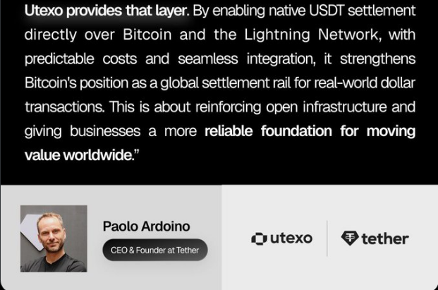 Utexo Official Announcement.