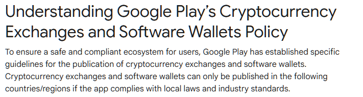 Google's Official Policy.