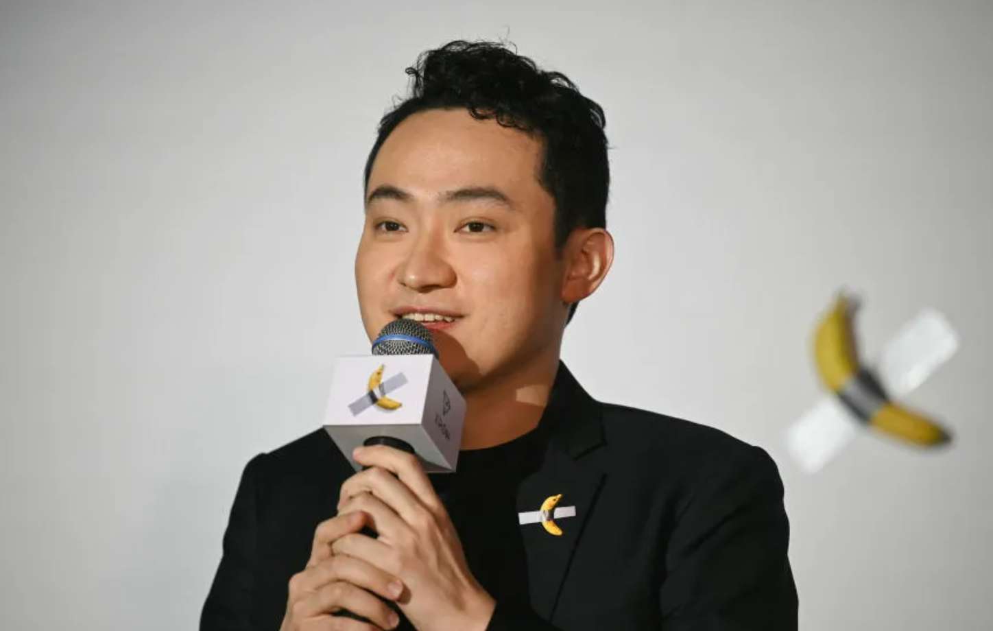 Justin Sun bought taped banana art. Source: ArtNews