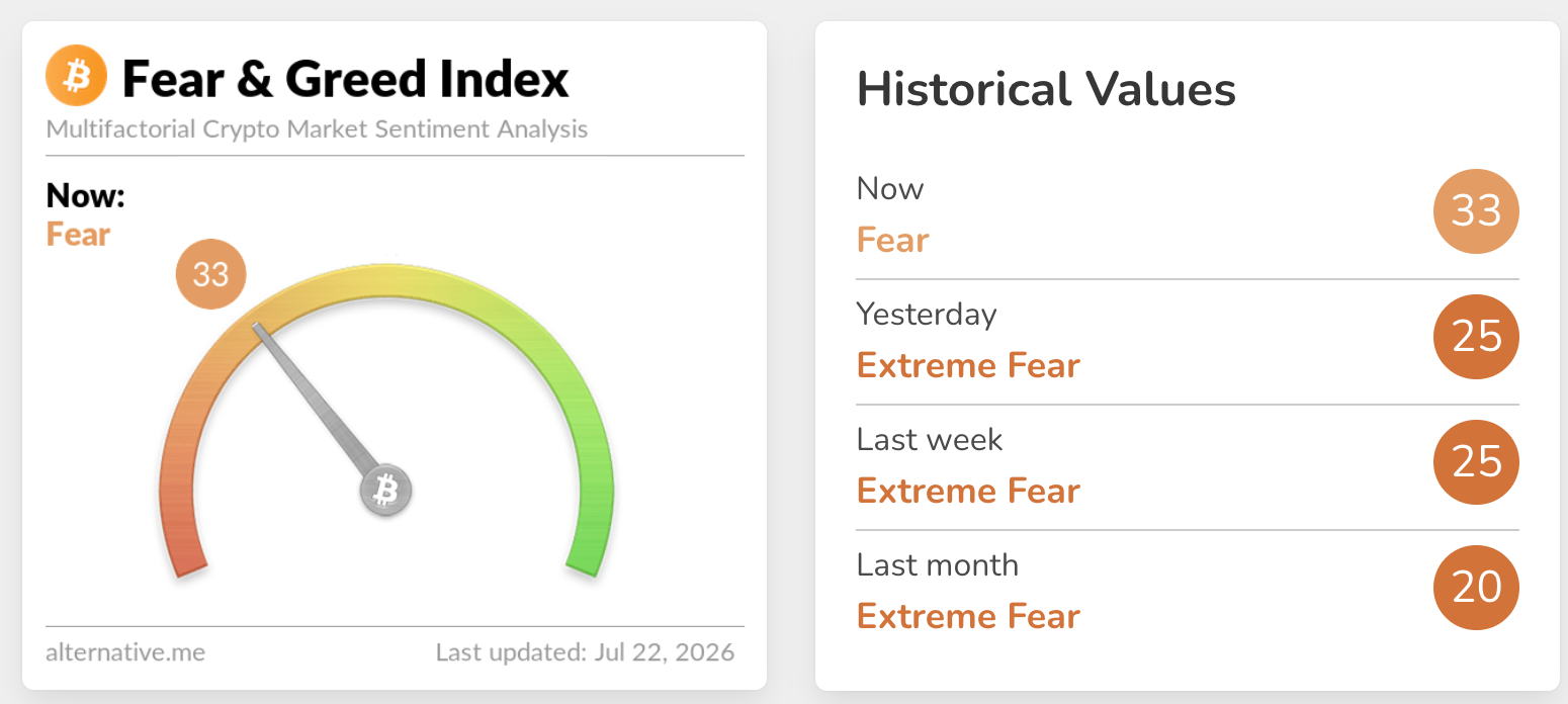 The Crypto Fear and Greed Index 