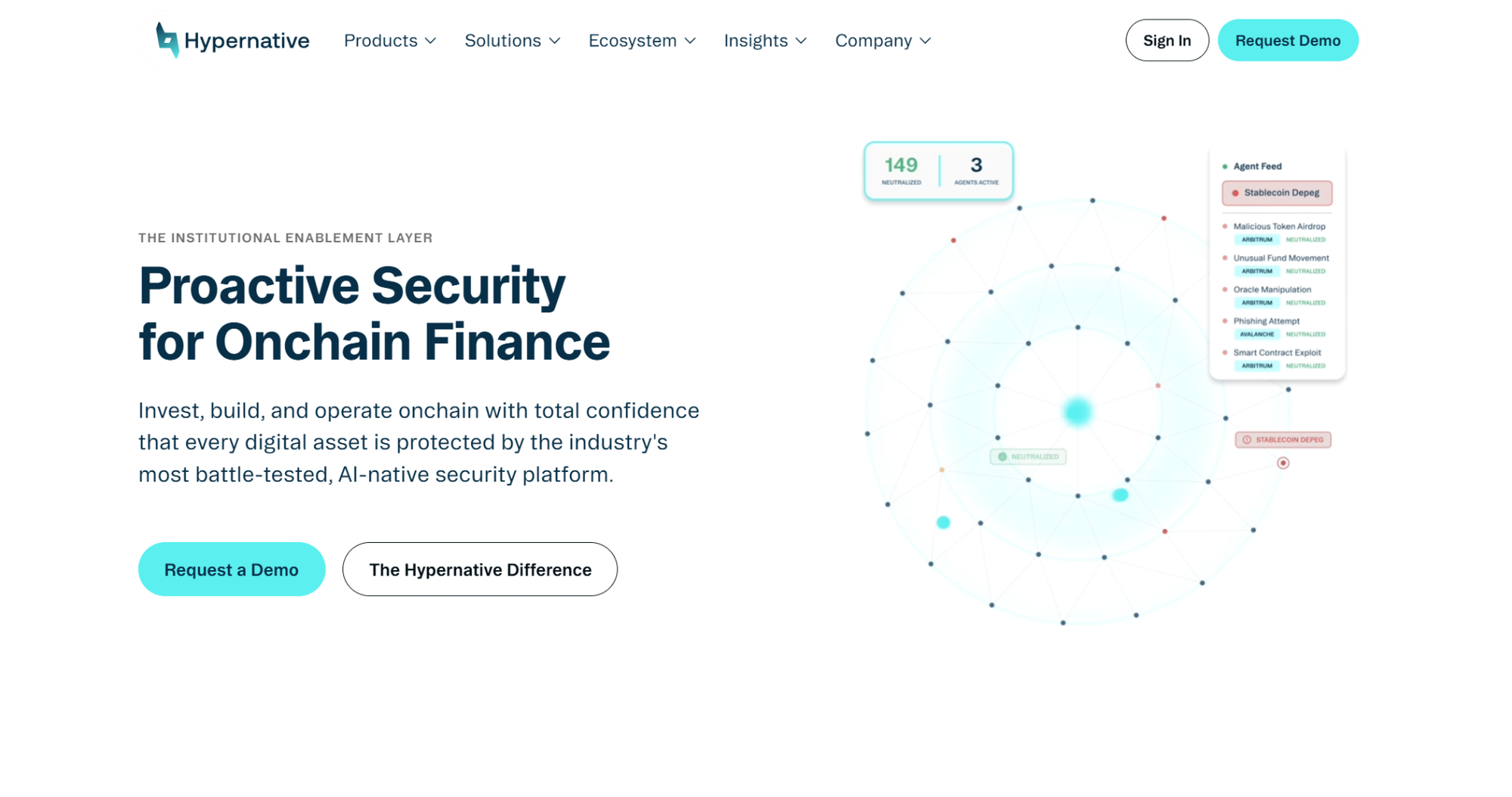 Hypernative web homepage