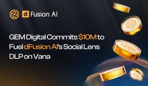 GEM Digital Commits $10M to dFusion AI, Advancing Decentralized AI and Data Ownership