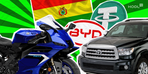 Toyota, Yamaha, and BYD Dealerships in Bolivia Begin Accepting USDT