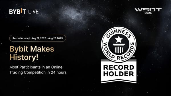 Bybit’s WSOT Achieves New GUINNESS WORLD RECORDS™ Title With Highest Number of Online Trading Participants in a Day